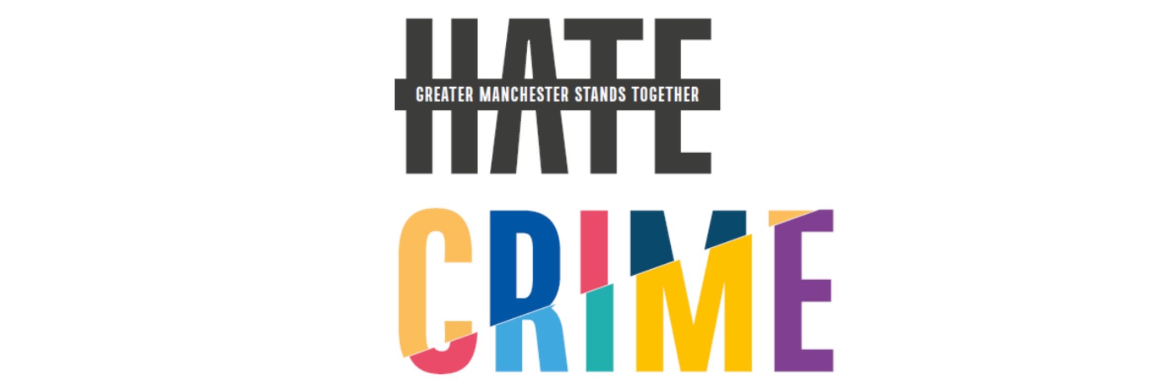 text reads Hate crime - Greater Manchester stands together