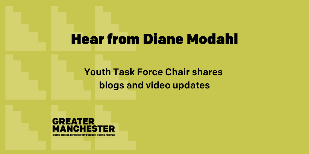 'Hear from Diane Modahl', 'Youth Task Force Chair shares blogs and video updates'