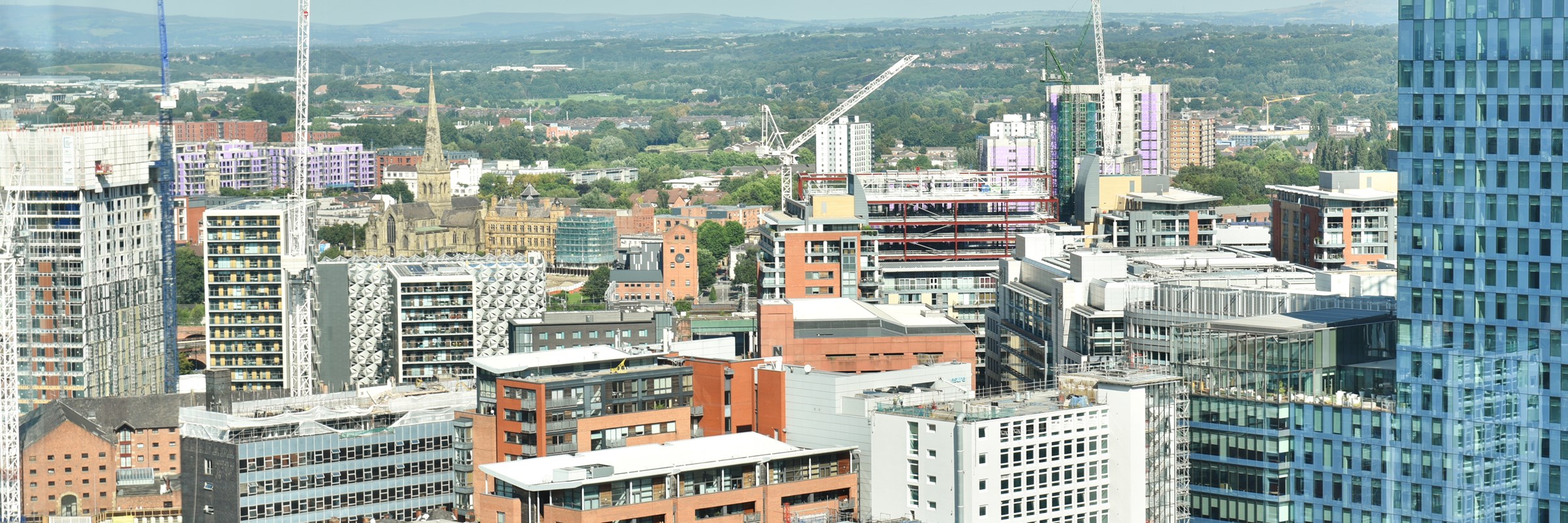 Manchester city centre landscape