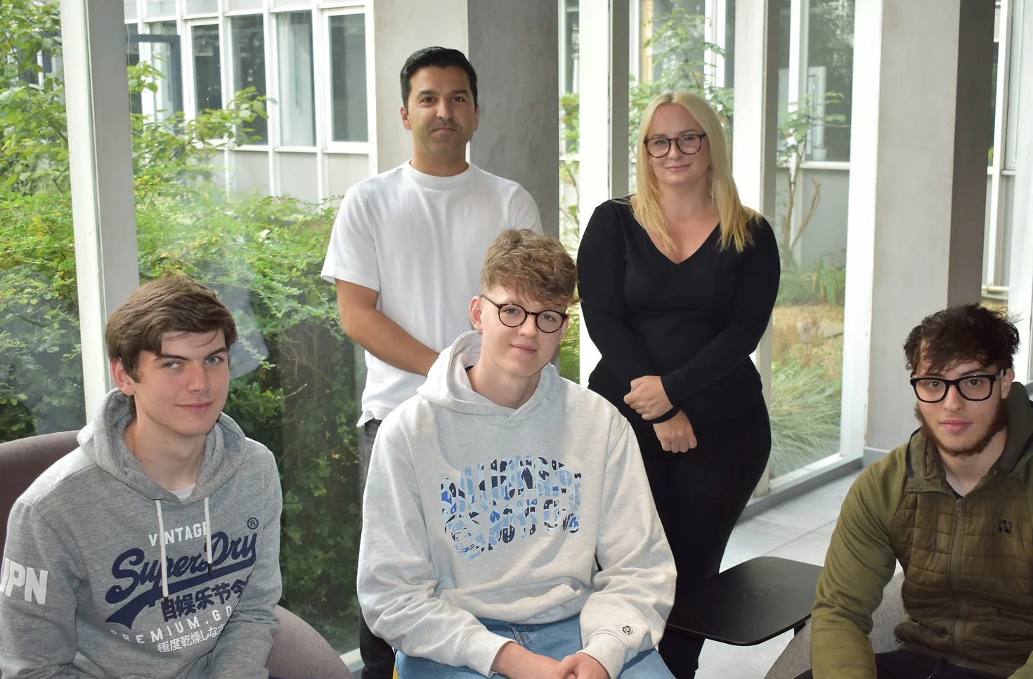 Image of some of the North West Cyber Resilience Centre’s 2022 Student Chapter - for any student studying cyber security in Greater Manchester