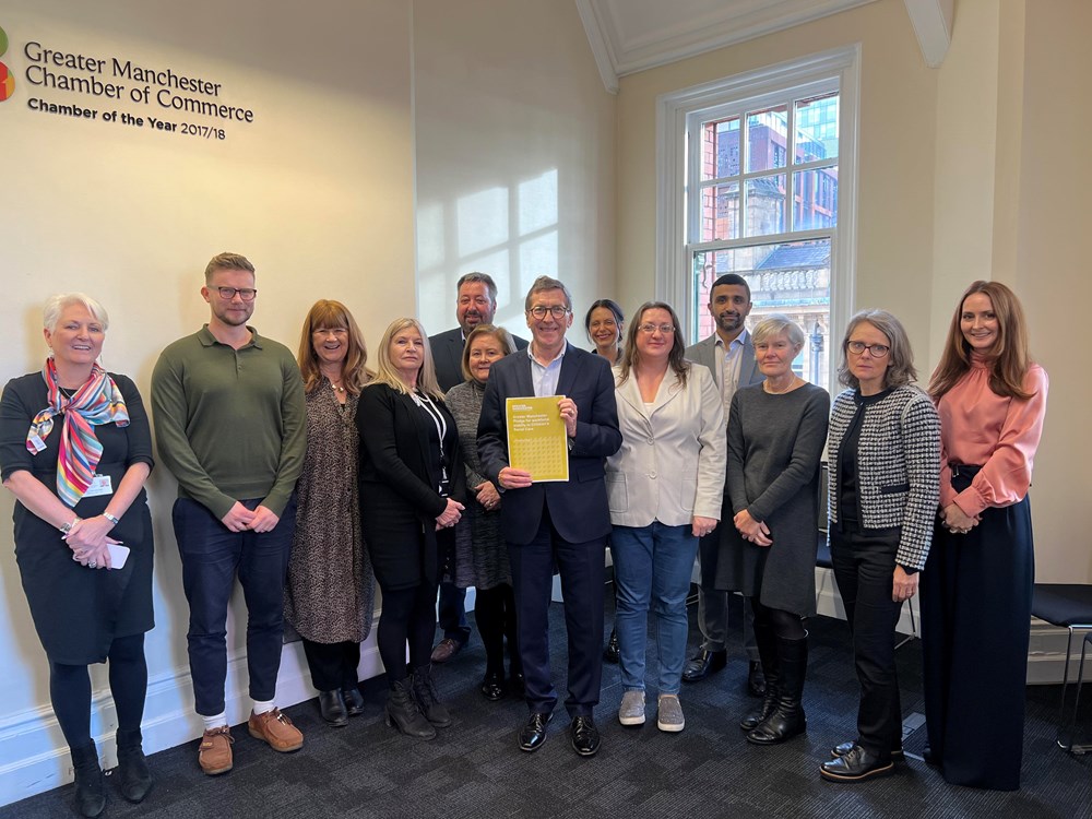Councilors and directors of childrens services posing with the signed pledge