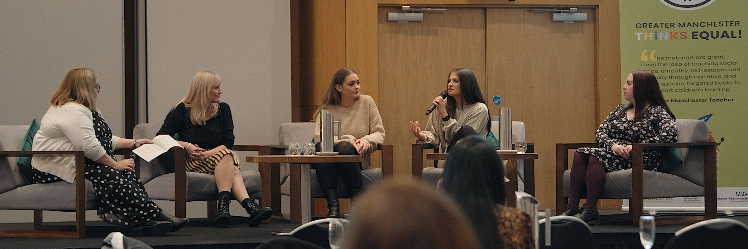 Panellists at the Think Equal celebration event