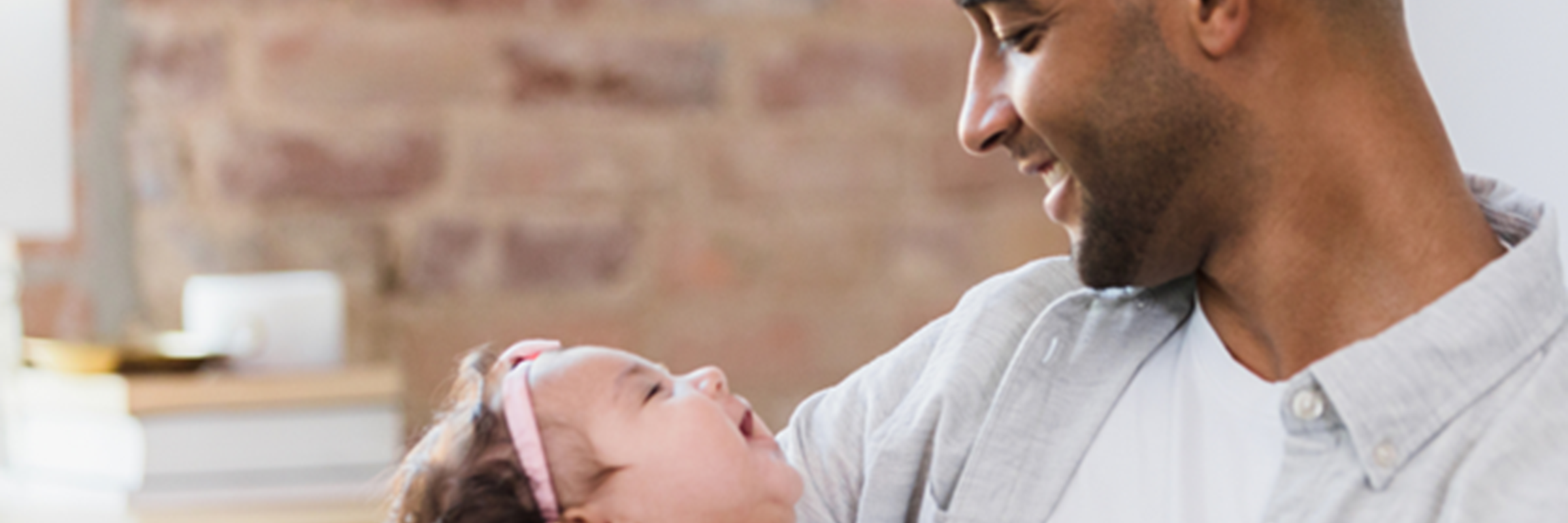 Man holding baby