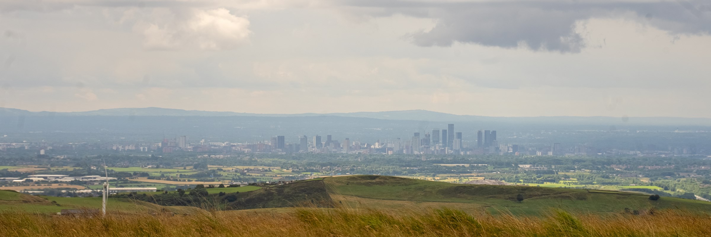An aerial picture of Manchester City Centre