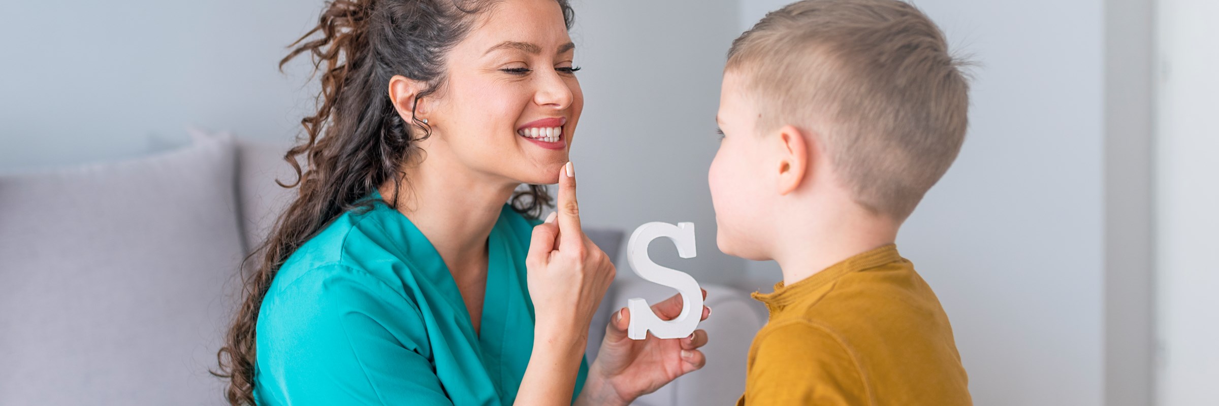SLT teaching boy to speak