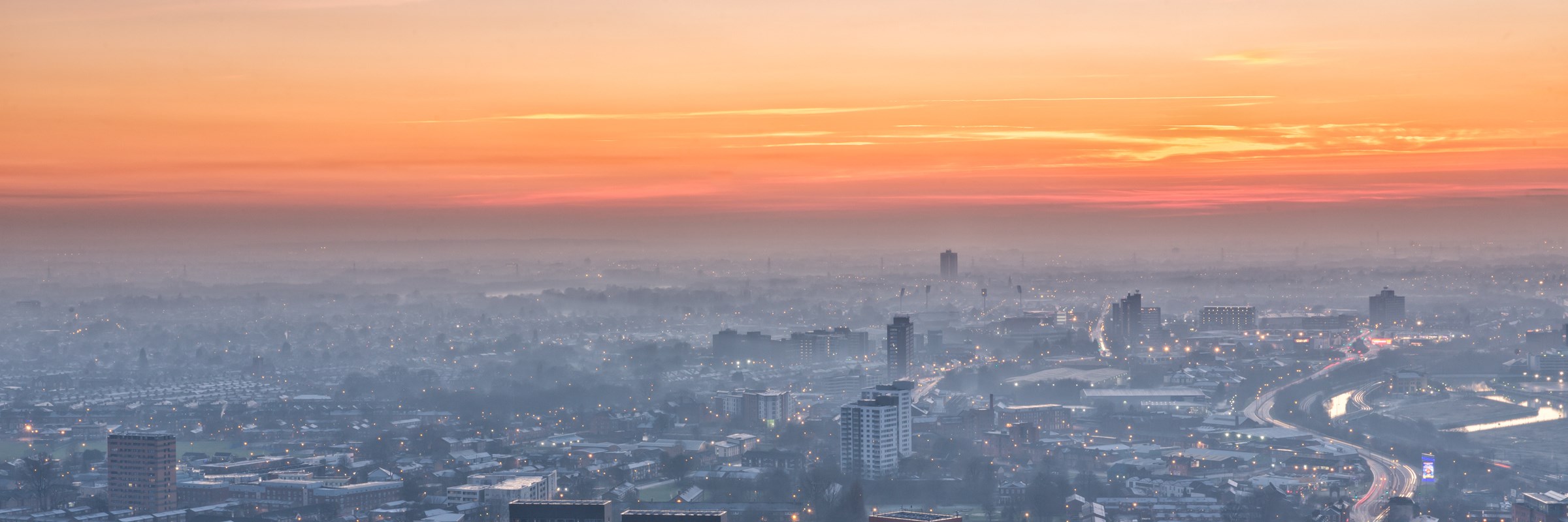 Greater Manchester skyline.