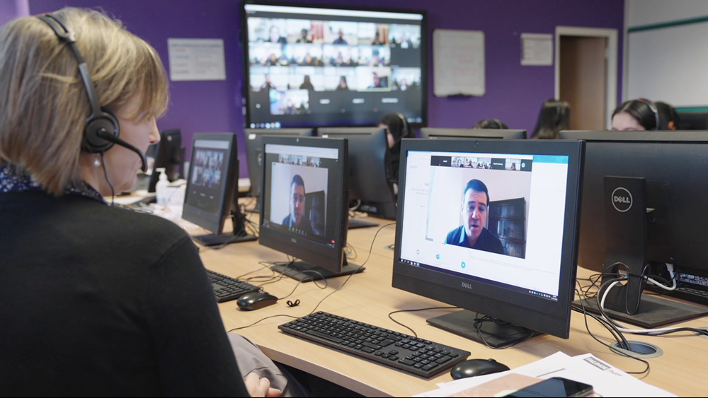 Andy Burnham joins students in the call