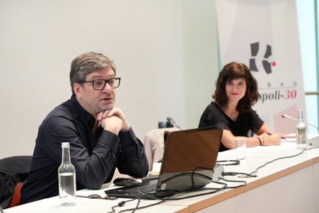 Paul McGarry speaking to the Basque regional authority