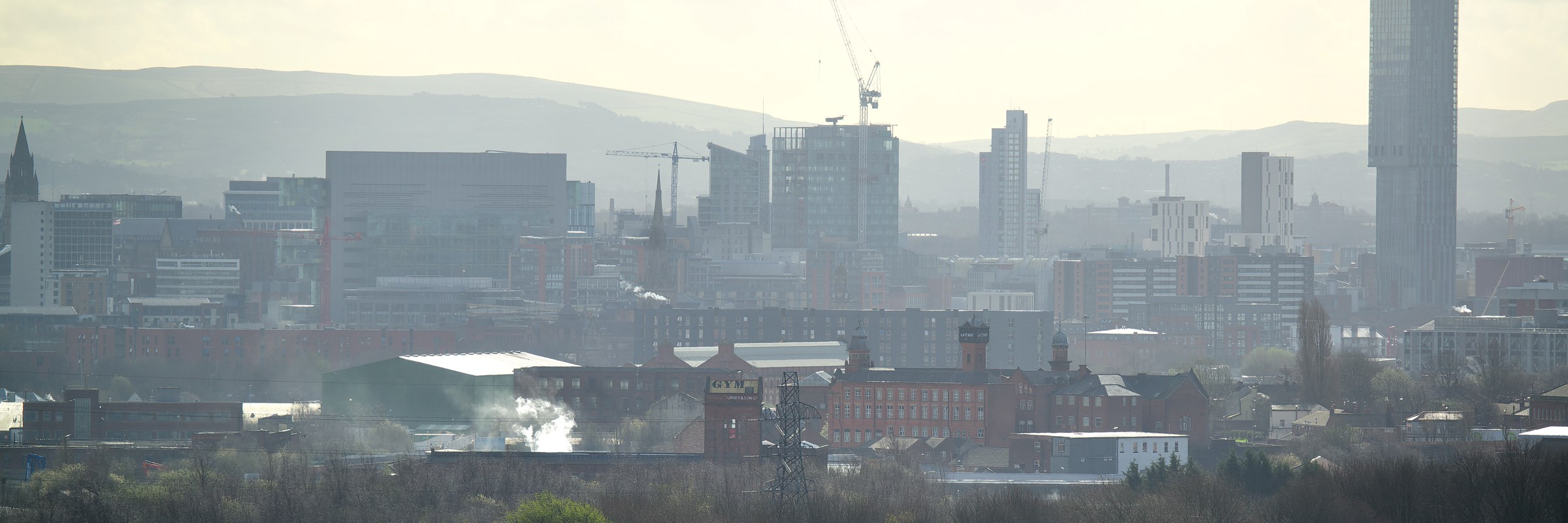 Manchester city centre landscape