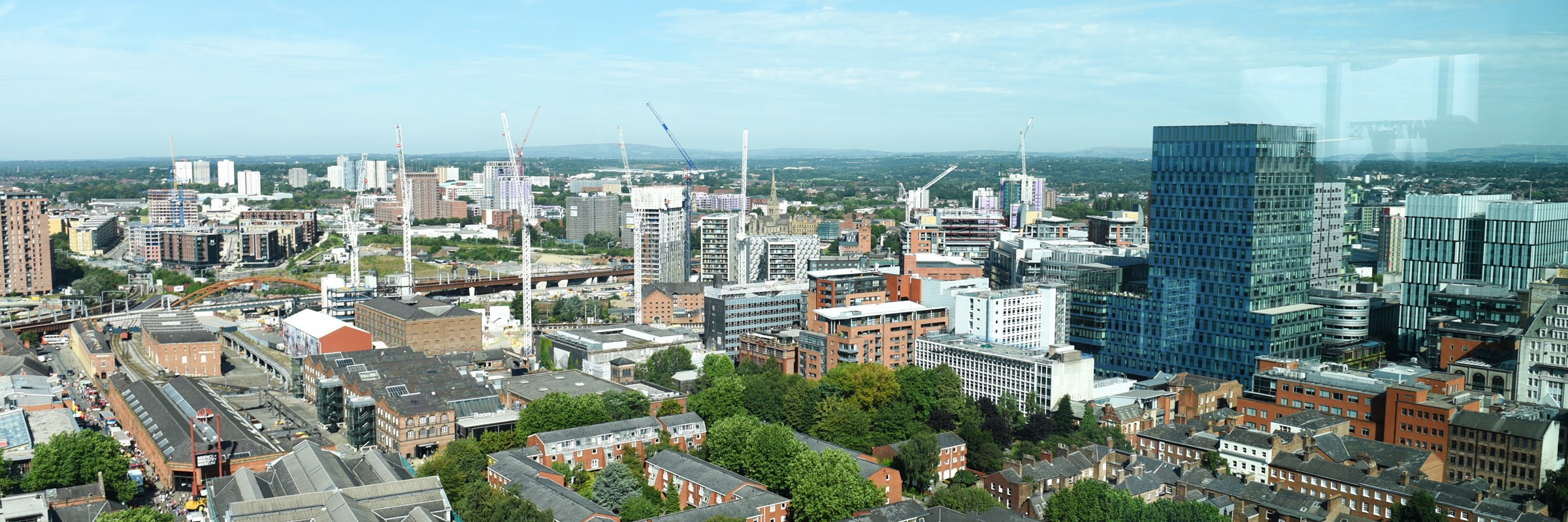 Manchester city centre landscape