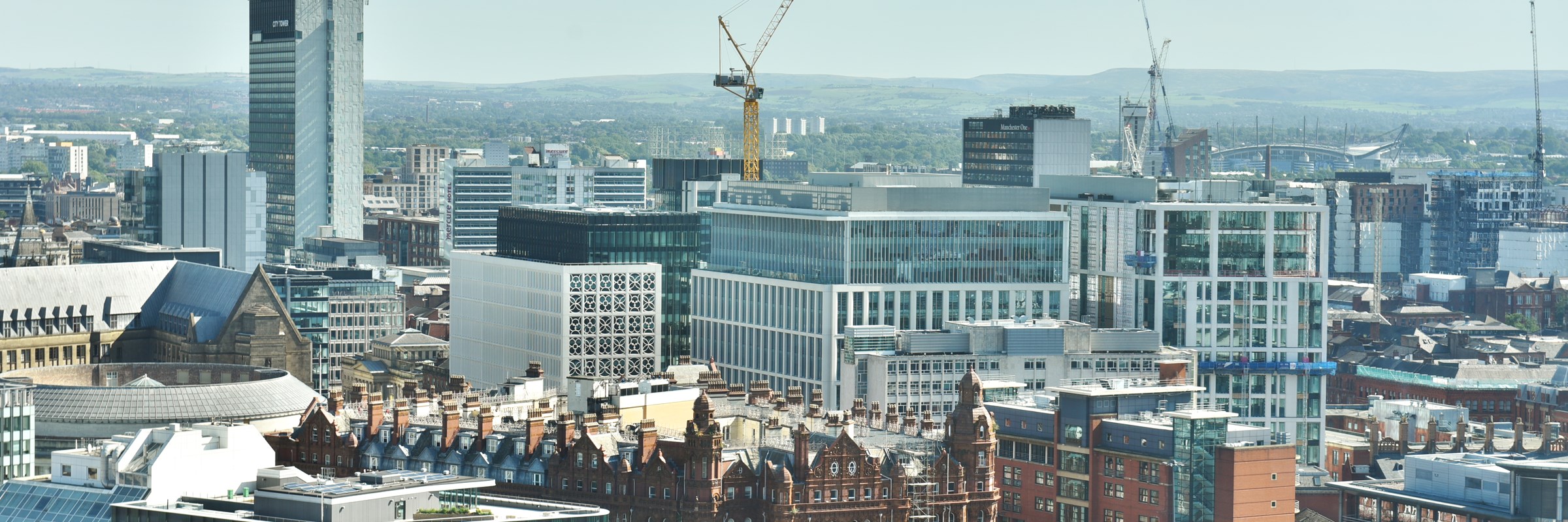 Manchester city centre landscape