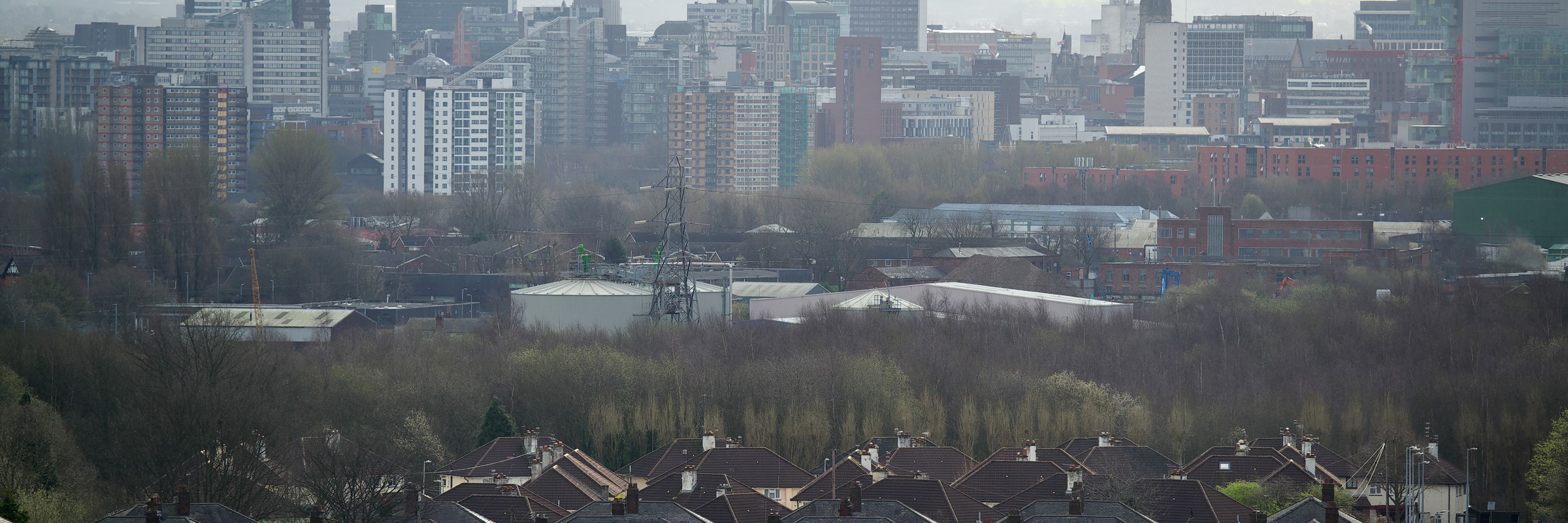 Manchester city centre landscape