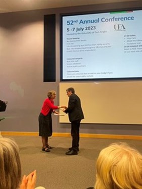 Paul McGarry accepting award