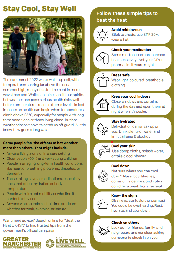 Stay Cool, Stay Well infographic