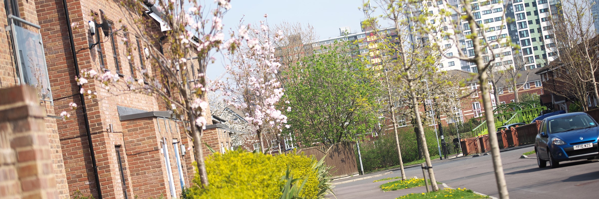 General view of housing in Greater Manchester
