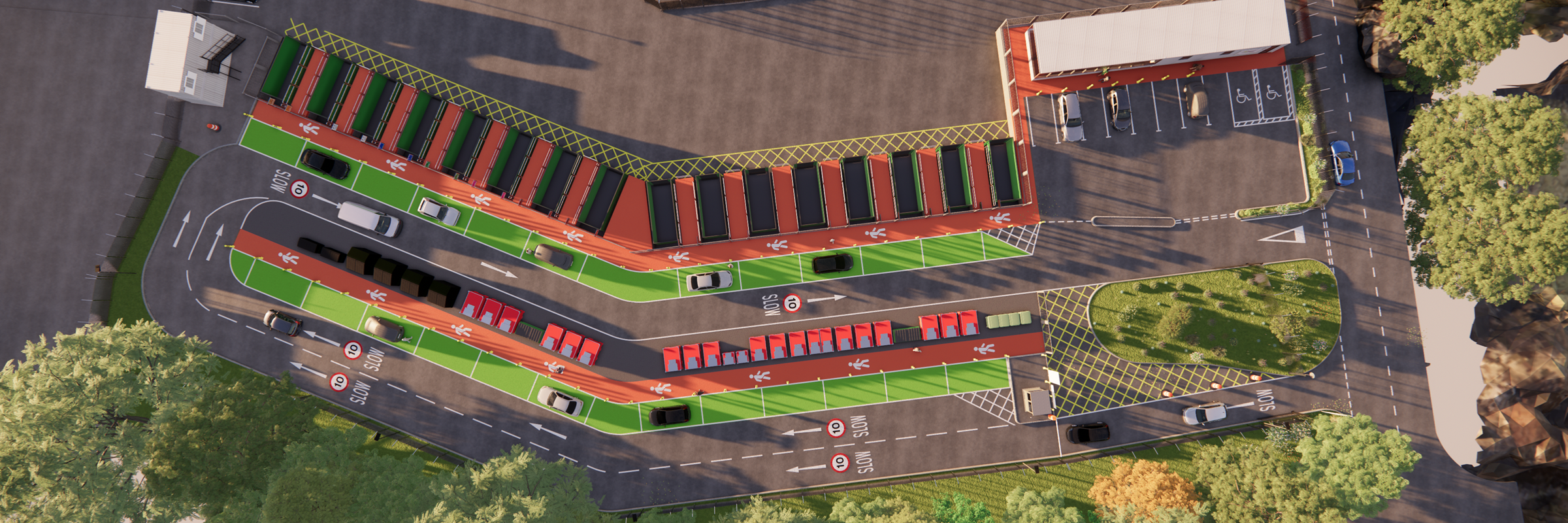 A CGI image of how the new Reliance Street Household Waste and Recycling Centre will look